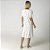 Camisão Feminino Midi Branco Lavanda com Renda - Imagem 3