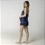 Short Doll de Alça Cetim Azul Marinho com Renda - Imagem 4