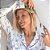 Pijama Feminino Aberto Branco Lavanda - Imagem 4