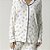 Pijama Feminino Aberto Branco Lavanda - Imagem 2