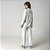 Pijama Feminino Longo Aberto Branco Blosson Blue - Imagem 3