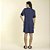 Kaftan Feminino Curto Poliamida Gravataria Marinho com Renda - Imagem 4