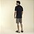 Pijama Masculino Curto Poliamida Listrado Caqui - Imagem 4