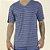 Pijama Masculino Curto Poliamida Listrado Azul Claro - Imagem 3