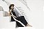 Vestido Midi Regata Preto com Off White - Imagem 6