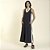 Vestido Midi Regata Preto com Off White - Imagem 1