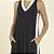 Vestido Midi Regata Preto com Off White - Imagem 2