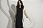 Kaftan Feminino Midi Preto com Off White - Imagem 5
