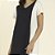 Kaftan Feminino Midi Preto com Off White - Imagem 2