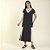 Vestido Midi com Bolso Preto com Off White - Imagem 1
