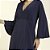 Kaftan Feminino Longo Poliamida Azul Marinho - Imagem 2