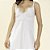 Camisola Longa Cetim Dull Off White Rendado - Imagem 2