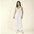 Camisola Longa Cetim Dull Off White Rendado - Imagem 1