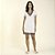 Camisão Feminino Canelado Off White com Renda - Imagem 2
