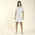 Camisão Feminino Curto Branco e Azul Sereia - Imagem 2