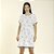 Camisão Feminino Curto Branco e Azul Sereia - Imagem 1