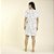 Camisão Feminino Curto Branco e Azul Sereia - Imagem 4