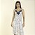 Camisola Midi de Alça Blossom Azul Platinum - Imagem 1