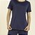 Pijama Feminino Capri Poliamida Marinho com Renda - Imagem 2