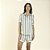 Pijama Feminino Curto Aberto Listrado Verde - Imagem 1