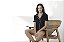 Pijama Feminino Curto Aberto Preto com Viés Off White - Imagem 5