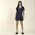 Pijama Feminino Curto Poliamida Marinho com Renda - Imagem 2