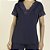 Pijama Feminino Curto Poliamida Marinho com Renda - Imagem 3