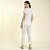 Pijama Feminino Capri Branco Floral Estilizado - Imagem 2