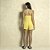Short Doll de Alça Poliamida Amarelo com Renda - Imagem 4