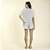 Pijama Feminino Curto Stripe Mescla com Renda - Imagem 4