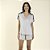 Pijama Feminino Curto Modal Cinza Silver - Imagem 1