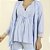 Pijama Gestante Trio Azul Claro com Renda - Imagem 5
