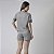 Pijama Feminino Curto Cinza Mescla - Imagem 4