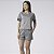 Pijama Feminino Curto Cinza Mescla - Imagem 1