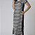 Vestido Midi Listrado Preto e Branco - Imagem 2