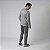 Pijama Masculino Longo Cinza Mescla - Imagem 3