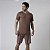 Pijama Masculino Curto Listrado Cappuccino - Imagem 1