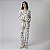 Pijama Feminino Longo Toile com Renda - Imagem 1