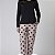 Pijama Feminino Longo Preta e Poá Rosa Lingerie - Imagem 2