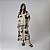 Kaftan Feminino Longo Estampado Abstrato - Imagem 1