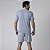 Pijama Masculino Curto Geométrico Blue - Imagem 3