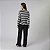 Pijama Feminino Longo Listrado e Preto - Imagem 3