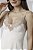Short Doll Alça Tricot Off White com Renda - Imagem 2