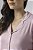 Pijama Feminino Aberto Longo Cashmere Rosa - Imagem 3