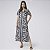 Kaftan Feminino Midi Marinho Orgânico - Imagem 1