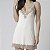 Camisola de Alça Tricot Off White com Renda - Imagem 2