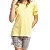 Pijama Infantil Feminino Curto Amarelo Confete - Imagem 3