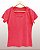 Camiseta Feminina Estonada lisa Algodão Salmão - Imagem 1