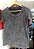 Camiseta Feminina Marmorizada lisa Algodão Preta - Imagem 3