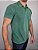 Camisa Polo Masculina Estonada Piquet Algodão Verde - Imagem 3